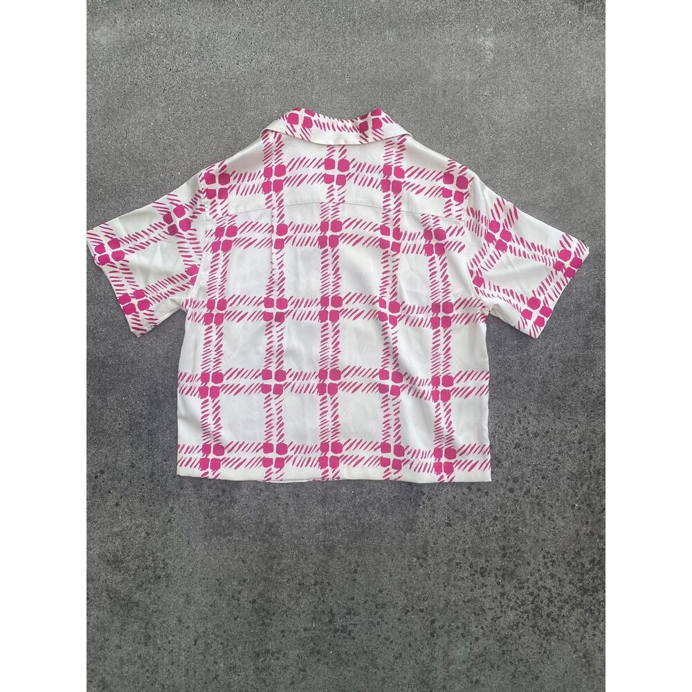 Marni Uniqlo Silky Satin Open Collar Shirt Large - Picture 2 of 4